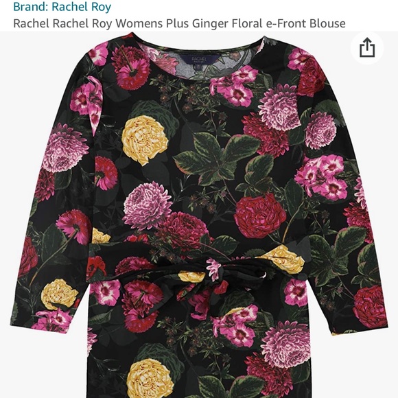 Designer Rachel Roy Beautiful Floral Top Piece - Picture 3 of 3